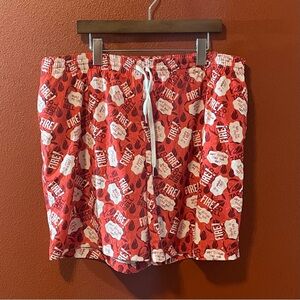 Chubbies x Taco Bell Men’s Fire Sauce Lined Lightweight‎ Camp Swim Trunk Shorts